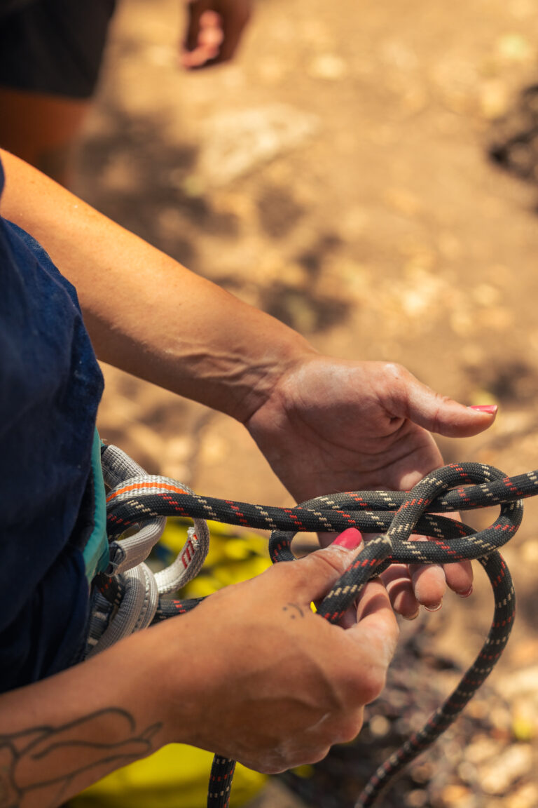 corsi arrampicata su roccia - Nodo da 8